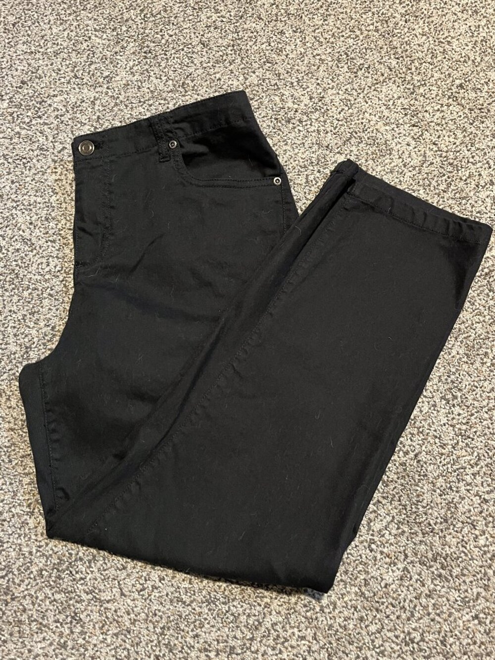 Appleseed's Petite Women's Cotton Twill Pants Navy